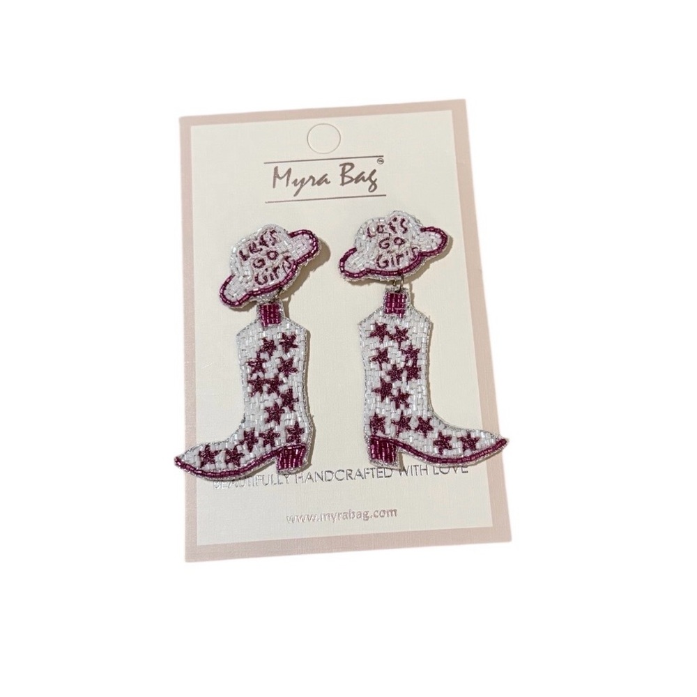 Myra Bag Let’s Go Girls Boots Earrings